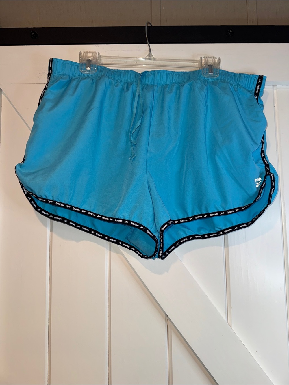 Reebok Women's Aqua Running Shorts with Black Trim